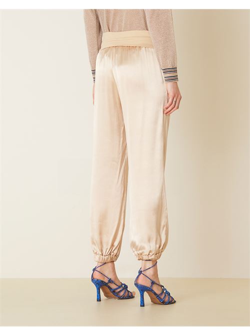 Pantalone in raso con baschina Manila Grace MANILA GRACE | P220VU-MA417